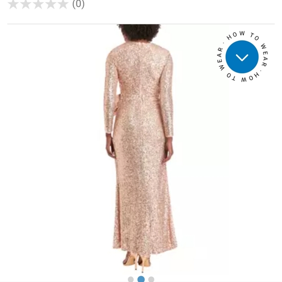 NWT Elegant Sequin Evening Gown Size 14 - Picture 3 of 7